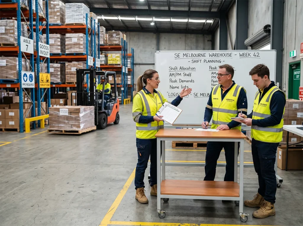 Local industrial staffing discussion in South-East Melbourne.