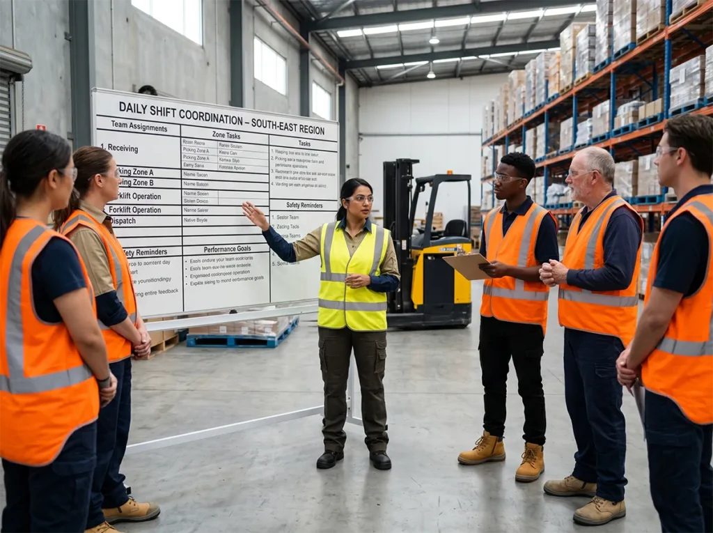 Practical worker matching discussion in South-East Melbourne.