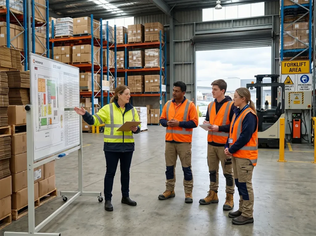 Role and site discussion with labour hire support in South-East Melbourne.