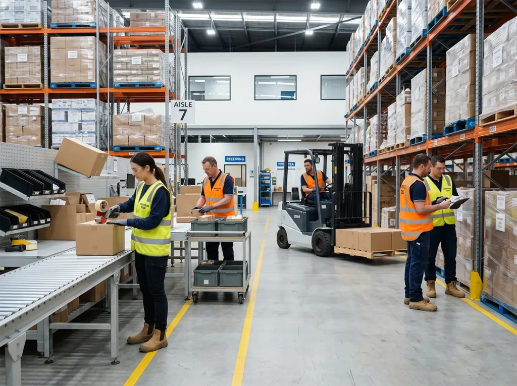 Stable warehouse team working in South-East Melbourne.
